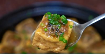 Đậu rán nhồi thịt sốt xì dầu khi trời trở lạnh