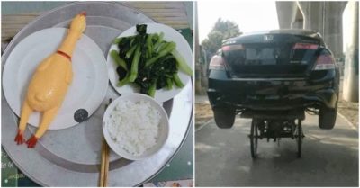 Mỗi ngày 10 ảnh hài: #8 Thân em là chiếc xích lô, ô tô cỡ đại em cân cũng vừa