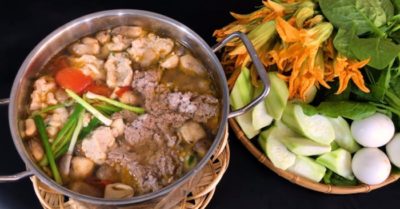 Cách nấu lẩu cua đồng hột vịt lộn ngon không mùi tanh