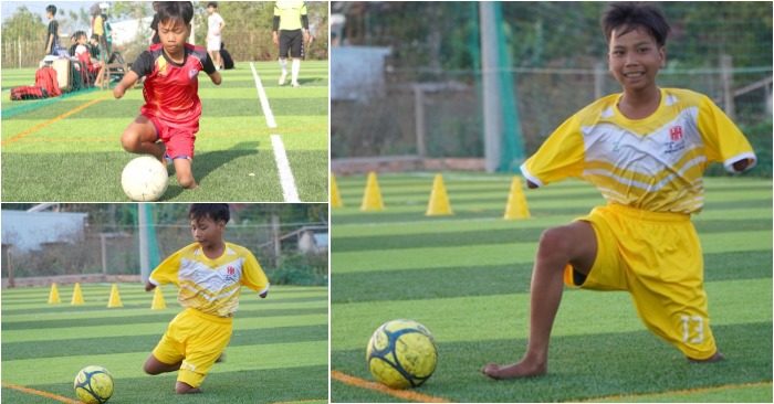 Câu chuyện về Đức - cậu bé khuyết tay chân trên phố núi Gia Lai đam mê bóng đá, trân trọng cuộc sống khiến nhiều người cảm động.