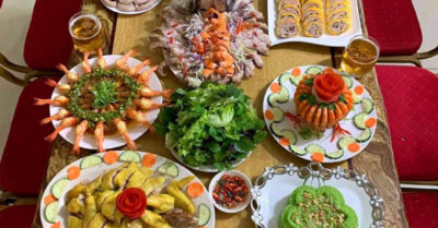 Mâm cơm Việt của chàng trai 10 năm sống ở Châu Phi khiến nhiều người trầm trồ