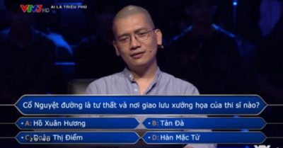 Mạnh dạn ‘đoán bừa’, nhiếp ảnh gia ẵm giải lớn chương trình Ai là triệu phú