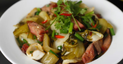 Cách kho heo quay cải chua đậm đà hương vị