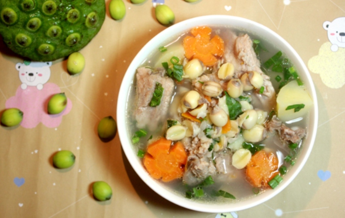 Cách nấu canh hạt sen hầm sườn non đầy dinh dưỡng; hạt sen hầm xương; hạt sen hầm gà; hạt sen hầm bao lâu thì chín; hạt sen hầm táo đỏ.