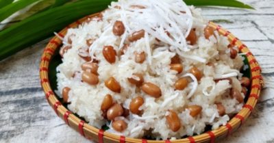 Cách nấu xôi lạc dừa vừa dẻo vừa thơm