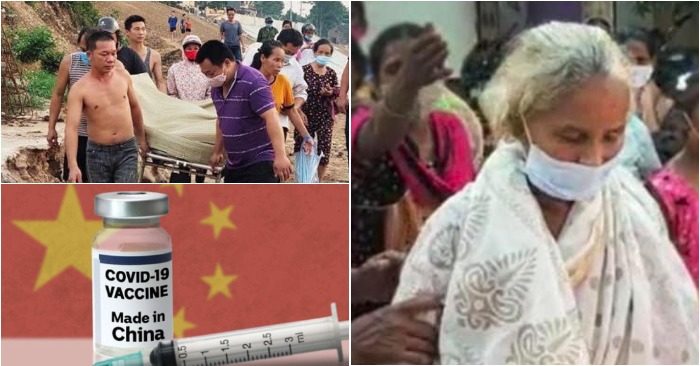 Từ trái qua: Đưa thi thể người mẹ nghèo cứu con về an táng; Cụ bà trở về sau 18 ngày được làm lễ chôn cất; Vắc- xin Trung Quốc - câu hỏi lớn với nhiều người (ảnh chụp màn hình báo Tiền Phong/NDTD/Tuổi Trẻ).
