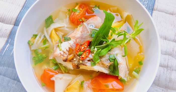 Cách nấu canh chua cá diêu hồng miền Nam với 3 bước đơn giản, các trang web dạy nấu ăn nổi tiếng.