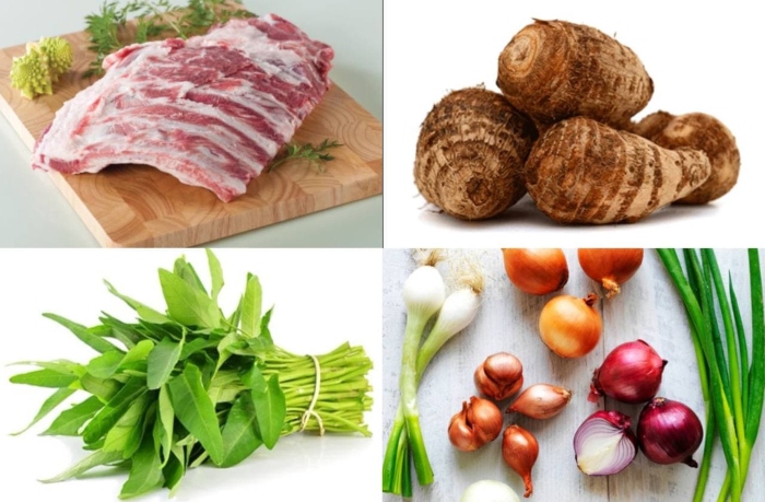 Cách nấu canh khoai sọ chay, hình ảnh, ung dung day nau an, bí kíp, trang, cach nau com ngon,