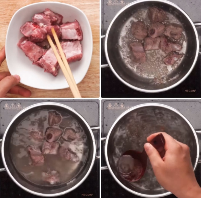 hướng dẫn chế biến canh xương khoai sọ rau muống, hương vị, với, thuyết minh, ngon miệng, hấp dẫn,