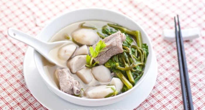 Cách nấu canh khoai sọ rau muống thơm ngon bổ dưỡng cho gia đình, đãi khách, dẽo, dễ làm, nhanh.