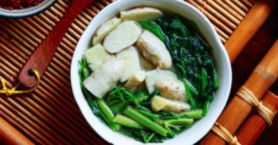 Cách nấu canh khoai sọ rau muống ngon miệng chỉ với 3 bước