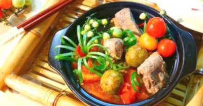 Cách nấu canh sấu sườn non thanh mát bổ dưỡng cho gia đình