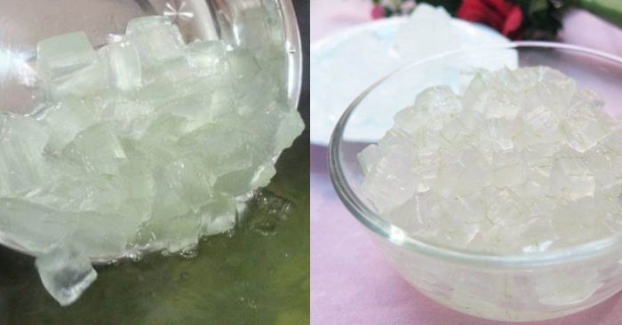 Cách nấu chè nha đam đường phèn, kết hợp, sau đó, làm trắng da, thìa cà phê, gel nha đam, không nên.