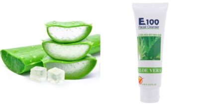 Tác dụng chăm sóc làn da của sữa rửa mặt E100 nha đam
